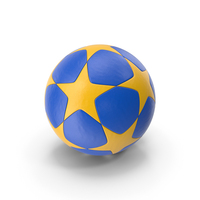 Football Soccer Star Ball Yellow Blue PNG & PSD Images