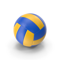 Volleyball Ball Yellow Blue PNG & PSD Images