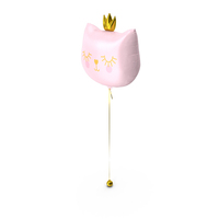 Cat Foil Balloon PNG & PSD Images