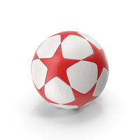 Football Soccer Star Ball Red White PNG & PSD Images