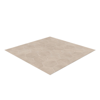 Cream Hexagon Stone Tile Floor PNG & PSD Images