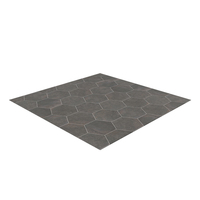 Rustic Hexagon Stone Tile Floor PNG & PSD Images