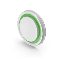 White And Green Button PNG & PSD Images