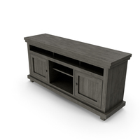 Barbeau TV Stand For TV Dark Gray PNG & PSD Images