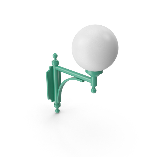 Green Wall Street Light PNG & PSD Images