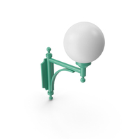 Green Wall Street Light PNG & PSD Images