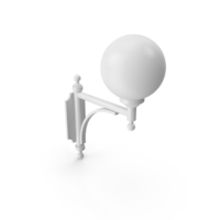 White Wall Street Light PNG & PSD Images