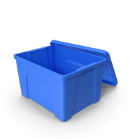 Storage Bin Container Box Big Open Blue PNG & PSD Images