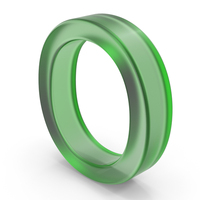 Green Plastic Ukrainian Letter О PNG & PSD Images