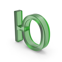 Green Plastic Ukrainian Letter Ю PNG & PSD Images
