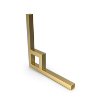 Right Angle Gold Icon PNG & PSD Images