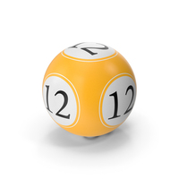 Bingo Ball 12 PNG & PSD Images