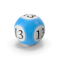 Bingo Ball 13 PNG & PSD Images