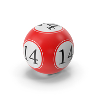 Bingo Ball 14 PNG & PSD Images