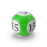 Bingo Ball 15 PNG & PSD Images