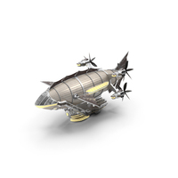 Steampunk Blimp PNG & PSD Images