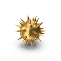 Gold Spiked Ball PNG & PSD Images