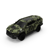 2023 Rezvani Vengeance Armored SUV Camouflage Colored Lights On PNG & PSD Images