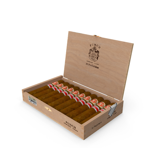 Cuban Cigars Box Punch Short Open PNG & PSD Images