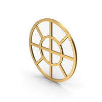 Gold Round Window PNG & PSD Images