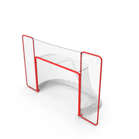 Folding Hockey Goal With Backstop PNG & PSD Images