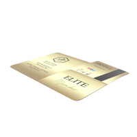 Hotel Room Keycard Gold Open PNG & PSD Images