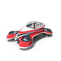 Hover Car Concept By Lazzarini Red PNG & PSD Images