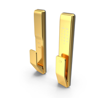 Smart Lock Gold PNG & PSD Images