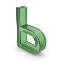Green Plastic Ukrainian Letter Ь PNG & PSD Images