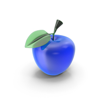 Decorative Translucent Blue Apple PNG & PSD Images