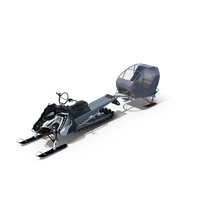 Polaris Snowmobile With Sleigh PNG & PSD Images