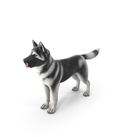 Siberian Husky With Nylon Dog Muzzle PNG & PSD Images
