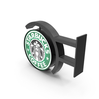 Starbucks Signage Wall Mounted PNG & PSD Images