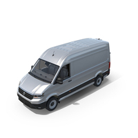 Volkswagen Crafter Van 2024 Silver Metallic PNG & PSD Images