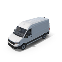 Volkswagen Crafter Van 2024 White Color PNG & PSD Images