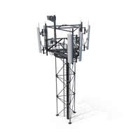 Rooftop Cellular Transmitter PNG & PSD Images