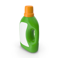 Liquid Laundry Detergent Green Bottle PNG & PSD Images