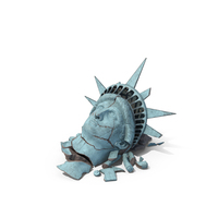 Broken Head Of Statue Of Liberty PNG & PSD Images
