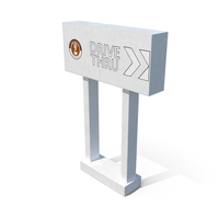 Coffee Shop Drive Thru Sign PNG & PSD Images