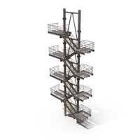 Modular Fire Escape PNG & PSD Images