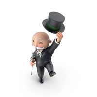 Mr Monopoly Hello Pose PNG & PSD Images