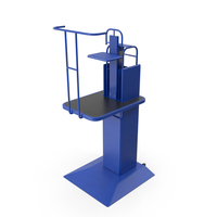 Volleyball Umpire Chair Blue PNG & PSD Images