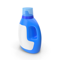 Liquid Laundry Detergent Blue Bottle PNG & PSD Images