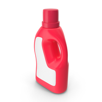 Liquid Laundry Detergent Red Bottle PNG & PSD Images