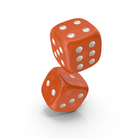 Flying Pair Dice Orange PNG & PSD Images