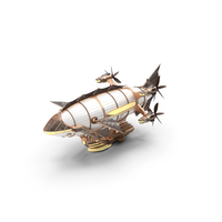 Steampunk Airship Fantasy Craft PNG & PSD Images