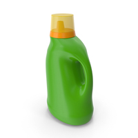 Liquid Laundry Detergent Green Bottle PNG & PSD Images