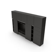 Ikea Besta Livingroom TV Panel With Media Storage PNG & PSD Images
