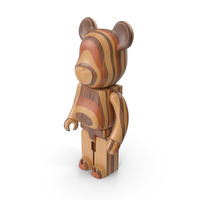 Bearbrick Karimoku Layered Wood PNG & PSD Images