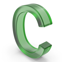 Green Plastic Ukrainian Letter С PNG & PSD Images